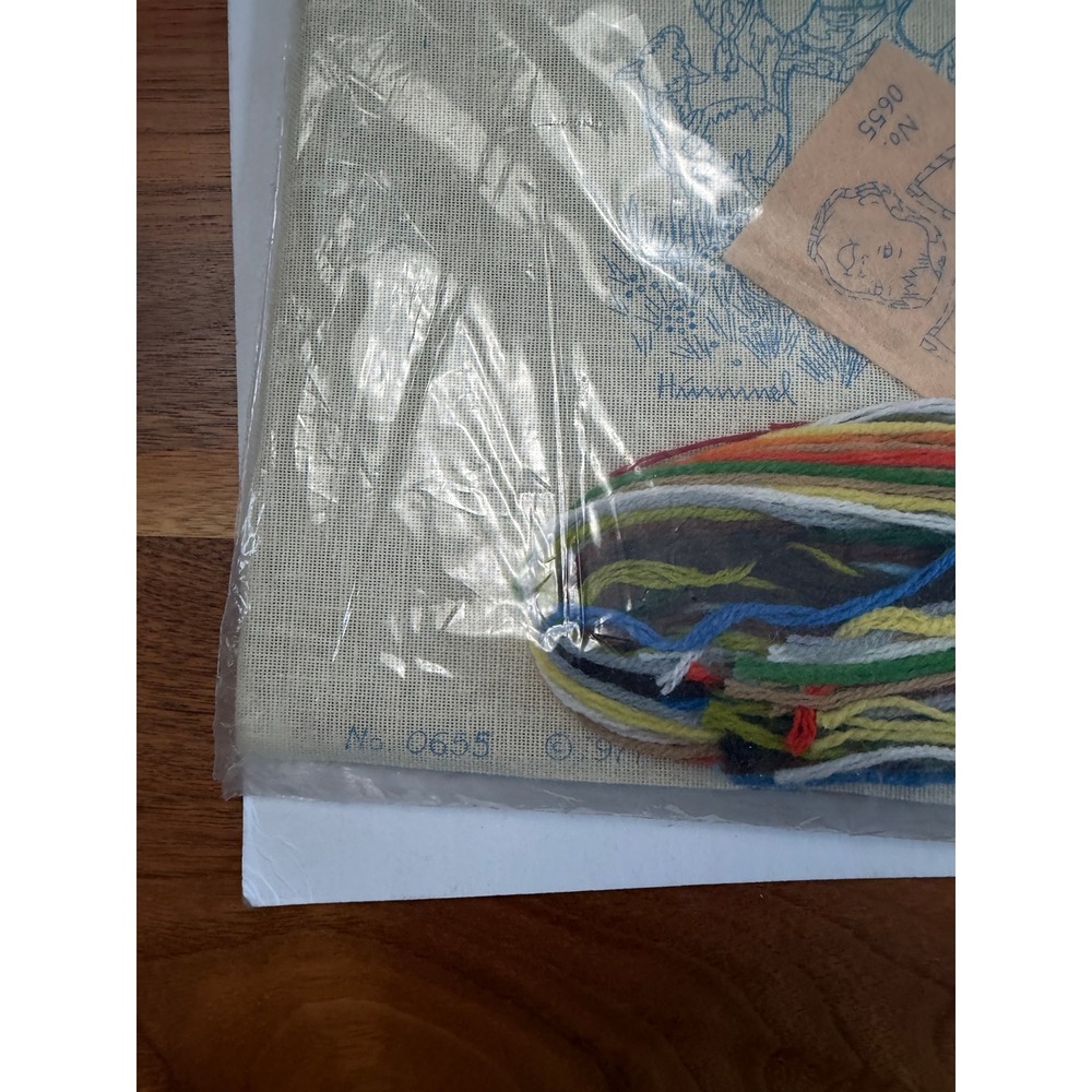 VTG Paragon Needlecraft Hummel Farm Boy Crewel Kit 9x12 Embroidery Sealed 0655 - Picture 4 of 10